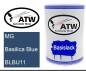 Preview: MG, Basilica Blue, BLBU11: 500ml Lackdose, von ATW Autoteile West.